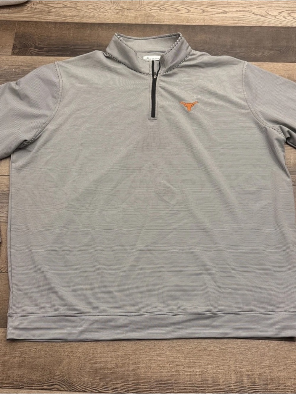 Peter Millar Texas Longhorns Perth Pullover 4XL Striped 1/4 Zip Golf
